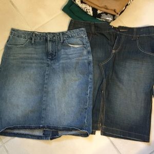 Size 8 denim skirts